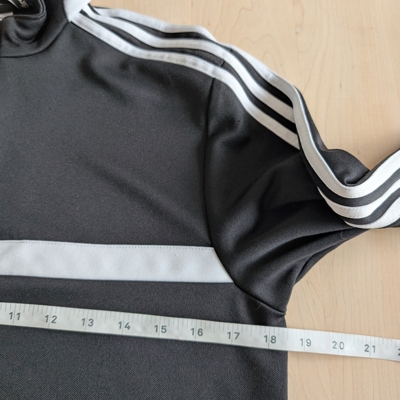 Adidas Black and White Performance Jacket with Athletic Cut - Picture 7 of 15